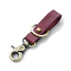 TRIP MACHINE KEY FOB CHERRY RED / ANITQUE GOLD