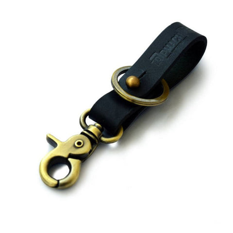 TRIP MACHINE KEY FOB BLACK / ANTIQUE GOLD