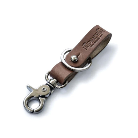 TRIP MACHINE KEY FOB VINTAGE TAN / METALLIC BLACK