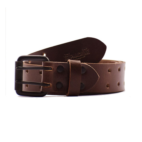 TRIP MACHINE BELT DOUBLE PIN TOBACCO BROWN