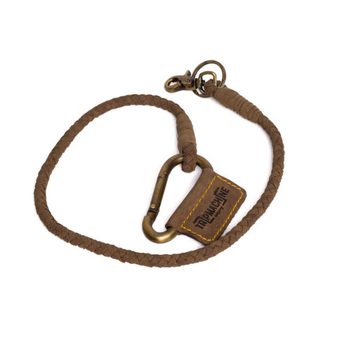 TRIP MACHINE BRAIDED KEY CHAIN - TOBACCO