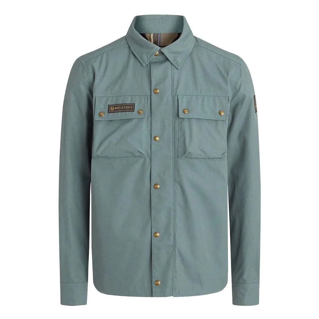 Belstaff Mansion Riding Shirt - Dark Steel Green